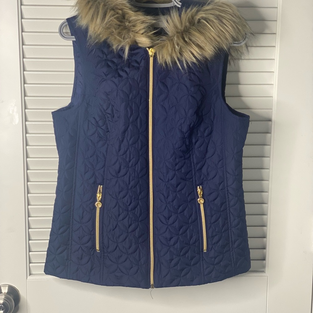 Marc New York/Andrew Marc sleeveless hooded vest Size Medium